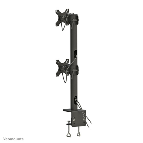 Neomounts FPMA-D960DVBLACKPLUS Neomounts tafelhouder voor twee breedbeeldschermen en gebogen monitoren tot 49" (124 cm) 15KG