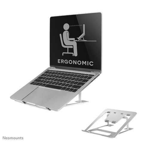 Neomounts Neomounts NSLS085SILVER Laptopstandaard 10-17" - opvouwbaar - compact - universeel