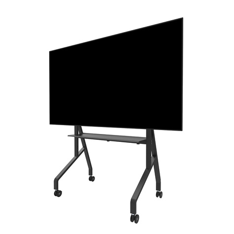 Newstar Mobiele vloerstandaard voor flatscreen-tv's tot 86 inch, draagvermogen van 76 kg, 4 hoogteposities Neomounts