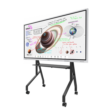 Newstar Mobiele vloerstandaard voor flatscreen-tv's tot 86 inch, draagvermogen van 76 kg, 4 hoogteposities Neomounts