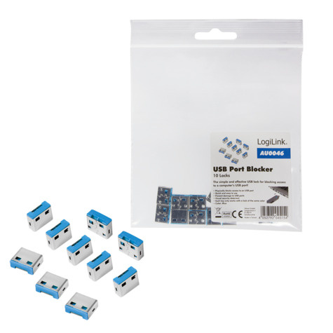 LogiLink USB-poortslot 10 stuks