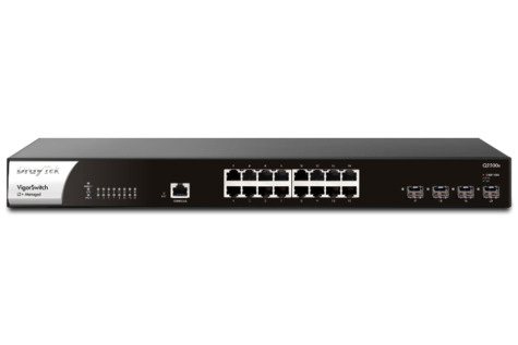 DrayTek VigorSwitch PQ2200xb 16 poorts 2,5Gigabit PoE +4 10G