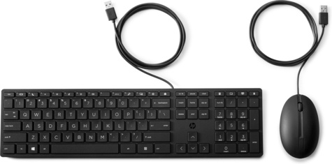 HP 320MK Wired Keyboard and Mouse Set - QWERTY