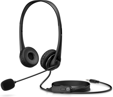 HP G2 On-Ear Wired Stereo Headset - 3.5mm jack