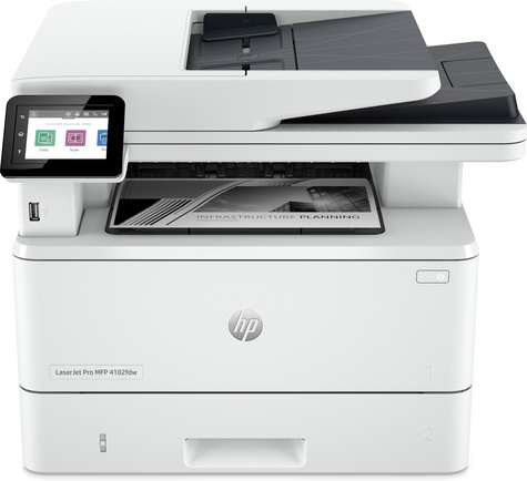 HP L HP LaserJet Pro MFP 4102FDW S/W-Laserprinter 4in1 40 ppm. A4 LAN WLAN ADF Duplex