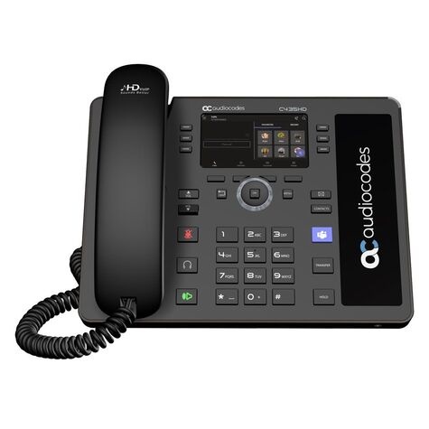 AudioCodes Teams C435HD-R IP-Phone PoE GbE black