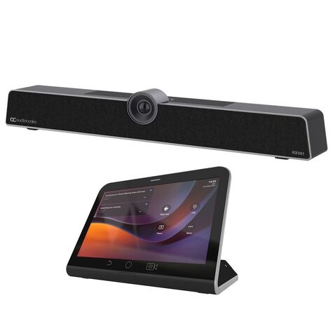 AudioCodes Teams RXV81 Video Collaboration Bar (MTRfA) Bundle 10 with RX-PAD Room Touch Controller