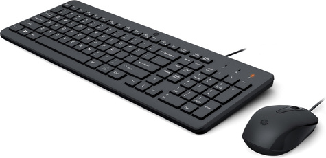 HP 150 Wired Keyboard and Mouse Set - QWERTY
