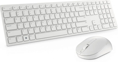 DELL Pro Wireless Keyboard and Mouse - KM5221W - US International (QWERTY) - White