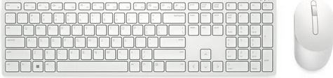 DELL Pro Wireless Keyboard and Mouse - KM5221W - US International (QWERTY) - White