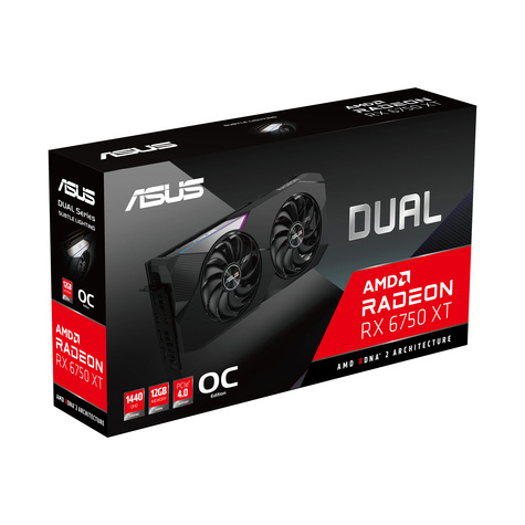 Asus 6750XT DUAL RX OC 12GB/3xDP/HDMI