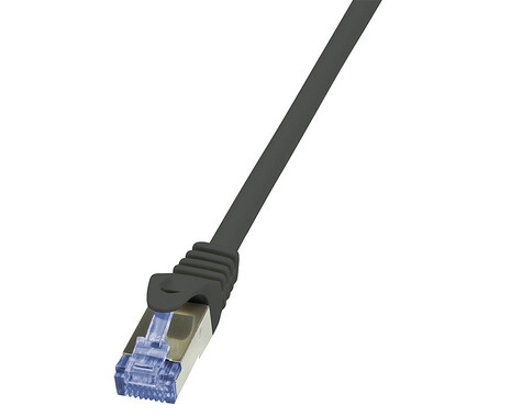 LogiLink RJ45 10.00m Zwart Cat6A S/FTP