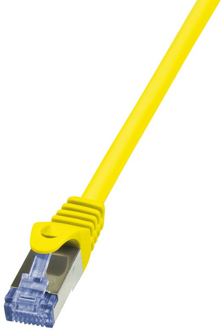 LogiLink LogiLink RJ45 10.00m Geel Cat6A S/FTP