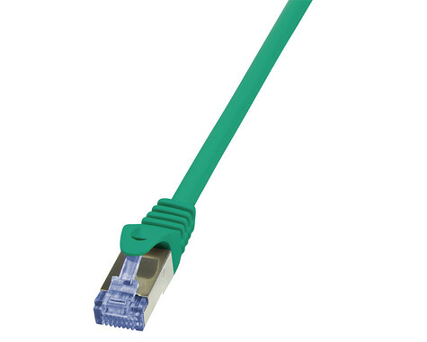 LogiLink RJ45 0.25m Groen Cat6A S/FTP