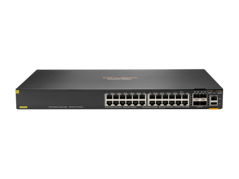 HPE Aruba 6300F 24-port 1GbE Class 4 PoE and 4-port SFP56 Switch