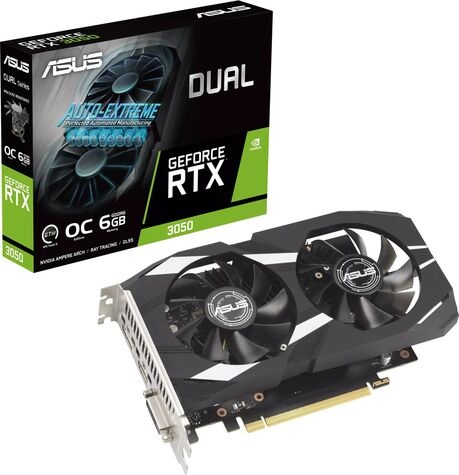Asus DUAL-RTX3050-O6G 6GB GDDR6 HDMI DP