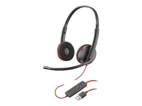 Poly Blackwire C3220 USB-A Black Headset (1 unit in Bulk packaging)