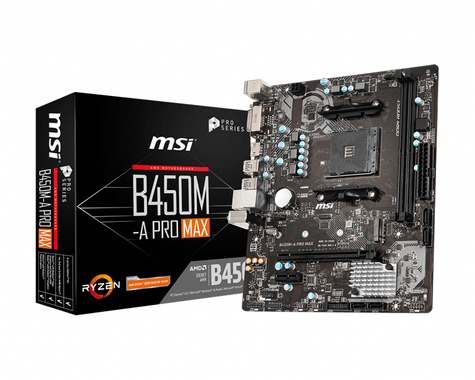 MSI B450M-A PRO MAX - motherboard - micro ATX - Socket AM4 - AMD B450