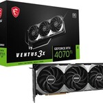 MSI MSI GeForce RTX 4070 Ti VENTUS 3X E 12G OC - graphics card - GeForce RTX 4070 Ti - 12 GB