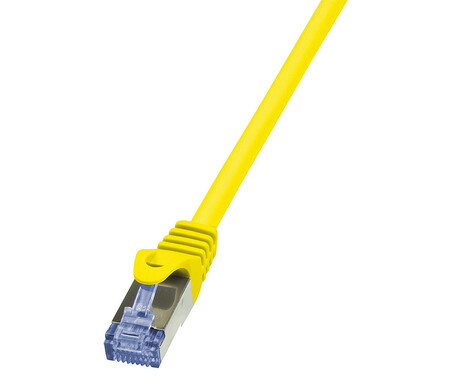 LogiLink RJ45 0.25m Geel Cat6A S/FTP