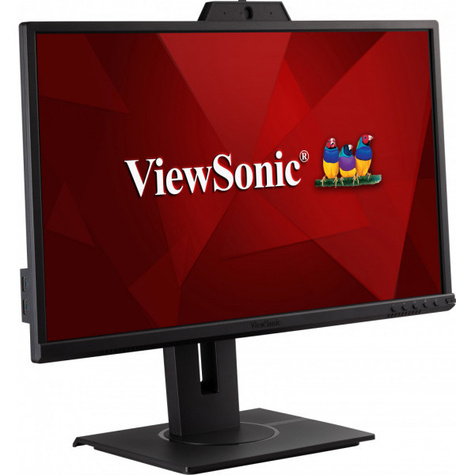 Viewsonic LED monitor - Full HD - 24inch - 250 nits - resp 5ms - incl 2x2W front-facing speakers + webcam