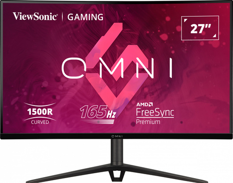 Viewsonic LED Monitor - 2K curved - 27inch - 250 nits - resp 1ms - incl 2x2W speakers 144Hz Adaptive sync - Adjustable highed