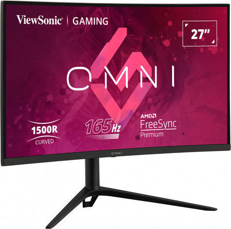 Viewsonic LED Monitor - 2K curved - 27inch - 250 nits - resp 1ms - incl 2x2W speakers 144Hz Adaptive sync - Adjustable highed