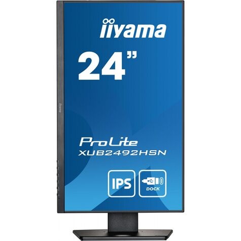 Iiyama ProLite XUB2492HSN-B5 16:9 4ms IPS HDMI DisplayPort USB-C VESA Pivot Speaker FHD Black 61cm/24''