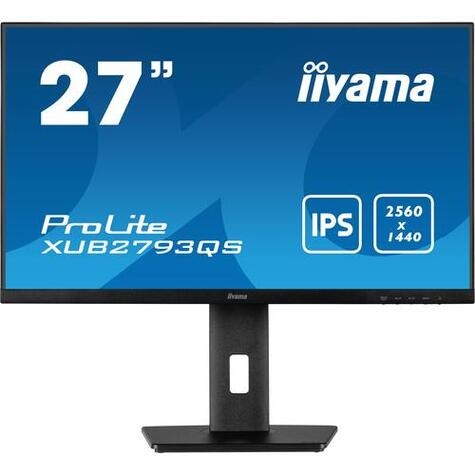 Iiyama ProLite XUB2793QS-B1 computer monitor 68,6 cm (27") 2560 x 1440 Pixels Wide Quad HD LED Zwart