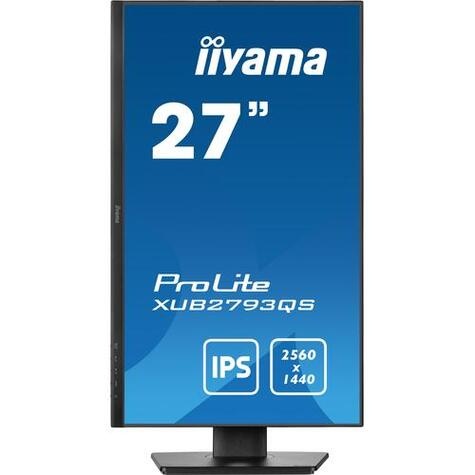 Iiyama ProLite XUB2793QS-B1 computer monitor 68,6 cm (27") 2560 x 1440 Pixels Wide Quad HD LED Zwart