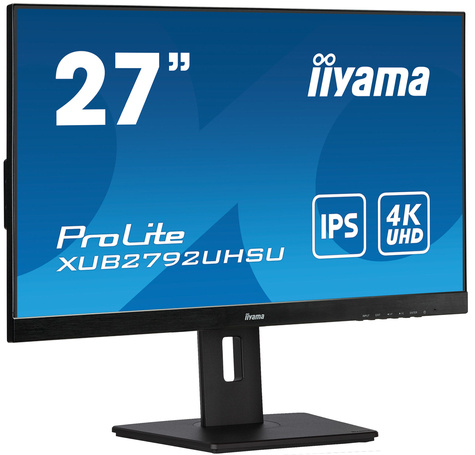 Iiyama ProLite XUB2792UHSU-B5 computer monitor 68,6 cm (27") 3840 x 2160 Pixels 4K Ultra HD LED Zwart