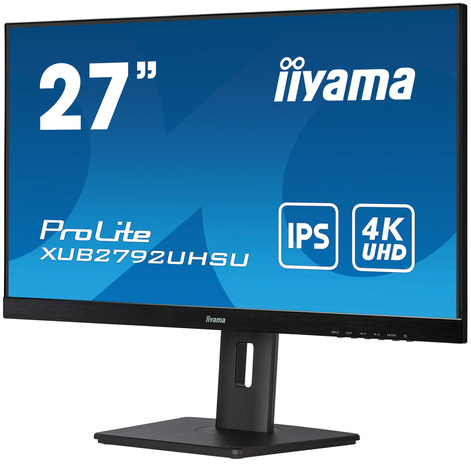 Iiyama ProLite XUB2792UHSU-B5 computer monitor 68,6 cm (27") 3840 x 2160 Pixels 4K Ultra HD LED Zwart