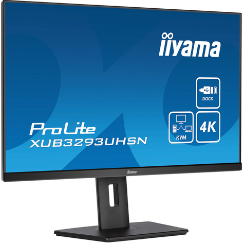 Iiyama ProLite XUB3293UHSN-B5 computer monitor 80 cm (31.5") 3840 x 2160 Pixels 4K Ultra HD LCD Zwart