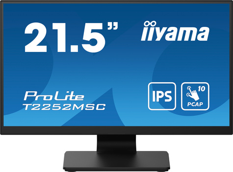 Iiyama Iiyama ProLite T2252MSC-B2 computer monitor 54,6 cm (21.5") 1920 x 1080 Pixels Full HD LCD Touchscreen Zwart