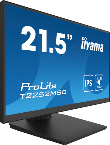 Iiyama ProLite T2252MSC-B2 computer monitor 54,6 cm (21.5") 1920 x 1080 Pixels Full HD LCD Touchscreen Zwart