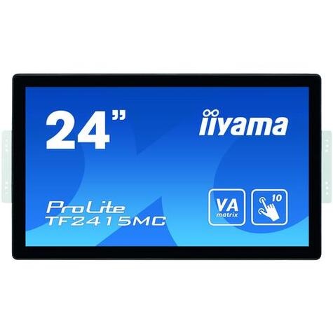 Iiyama 24i PCAP Bezel Free 10P Touch. 1920x1080. Anti-Fingerprint coating. VA panel. DisplayPort. HDMI. VGA. 315cd/m (with touch). 3000:1. 16ms. USB Interface. Thru G