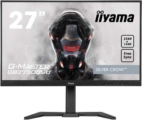 Iiyama G-Master Silver Crow 27 inch - Quad HD LED Gaming Monitor - 2560x1440 - 75Hz - Pivot / HAS