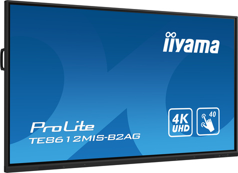 Iiyama Iiyama TE7514MIS-B1AG beeldkrant Interactief flatscreen 190,5 cm (75") LCD Wifi 435 cd/m² 4K Ultra HD Zwart Touchscreen Type processor Android 24/7