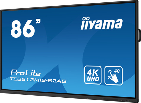 Iiyama TE7514MIS-B1AG beeldkrant Interactief flatscreen 190,5 cm (75") LCD Wifi 435 cd/m² 4K Ultra HD Zwart Touchscreen Type processor Android 24/7