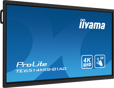 Iiyama TE6514MIS-B1AG beeldkrant Interactief flatscreen 165,1 cm (65") LCD Wifi 435 cd/m² 4K Ultra HD Zwart Touchscreen Type processor Android 24/7