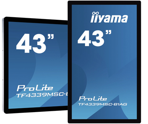 Iiyama ProLite TF4339MSC-B1AG computer monitor 109,2 cm (43") 1920 x 1080 Pixels Full HD LED Touchscreen Multi-gebruiker Zwart