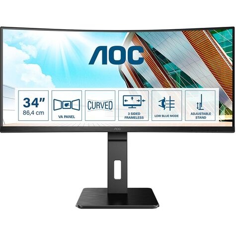 AOC LED Curved-Display CU34P2A - 86 cm (34") - 3440 x 1440 UWQHD