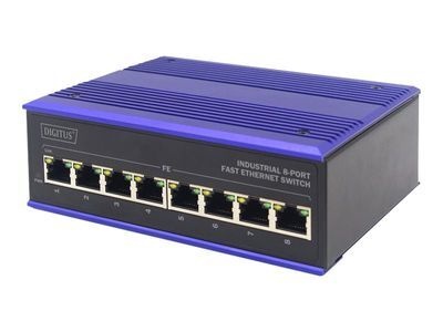 DIGITUS Professional DN-650106 Industrial - switch - 8 ports - unmanaged