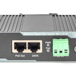 DIGITUS DIGITUS Industrial Gigabit PoE+ Injector - 802.3at 60W power output - DIN rail and wall mount design