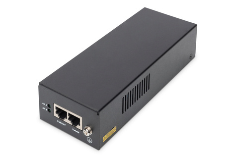 DIGITUS Gigabit Ethernet PoE++ Injector - 802.3bt Power pins: 4/5(+) - 7/8(-) and 3/6(+) - 1/2(-) - 85W