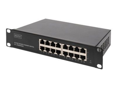 DIGITUS DN-80115 - switch - 16 ports - unmanaged - rack-mountable