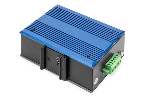 DIGITUS Professional 8-poorts Gigabit Ethernet-netwerkschakelaar, industrieel, onbeheerd