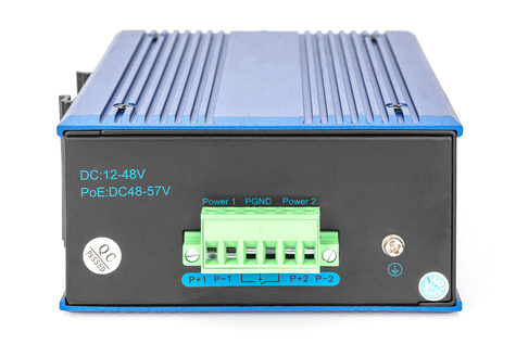 DIGITUS Professional 8-poorts Gigabit Ethernet-netwerkschakelaar, industrieel, onbeheerd