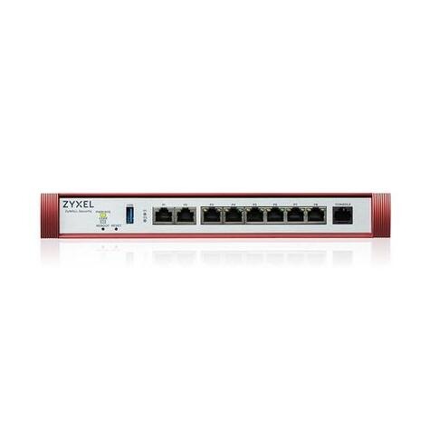 ZyXel USG FLEX200 H Series User-definable ports with 1*2.5G 1*2.5G( PoE+) & 6*1G 1*USB (device only)
