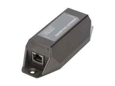 DIGITUS Gigabit Ethernet PoE+ Extender - 802 -3at 1-port - Power Pins:3/6(+) - 1/2(-) - 22W